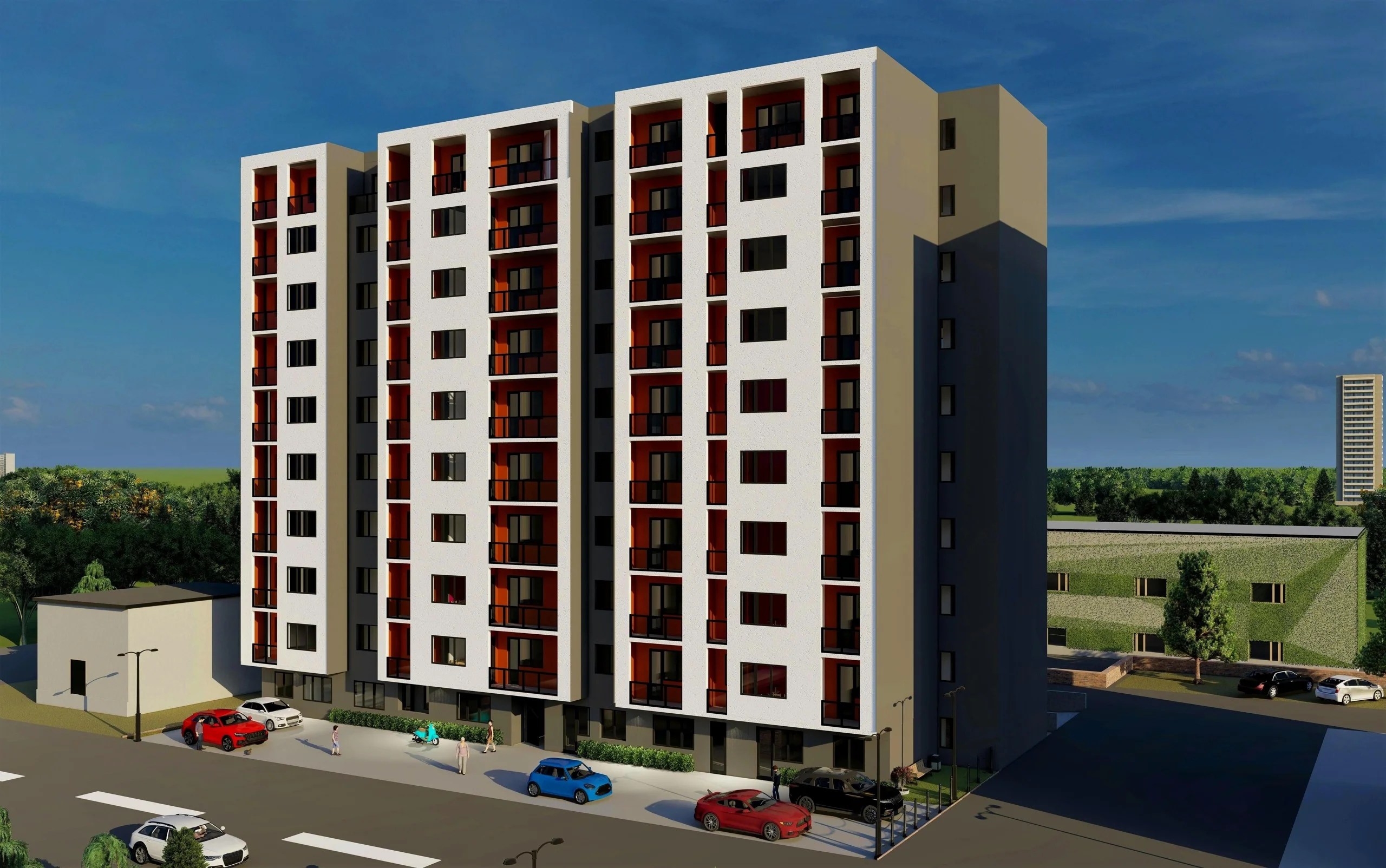 Residental building in Vazisubani