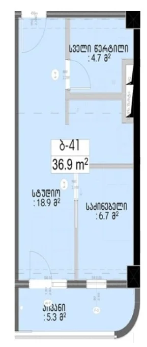 2 ოთახიანი ბინა
