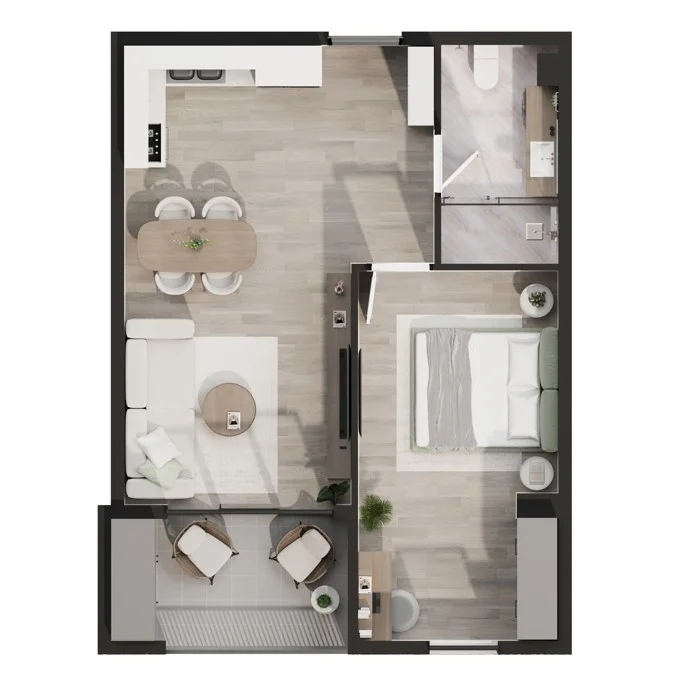 2 ოთახიანი ბინა