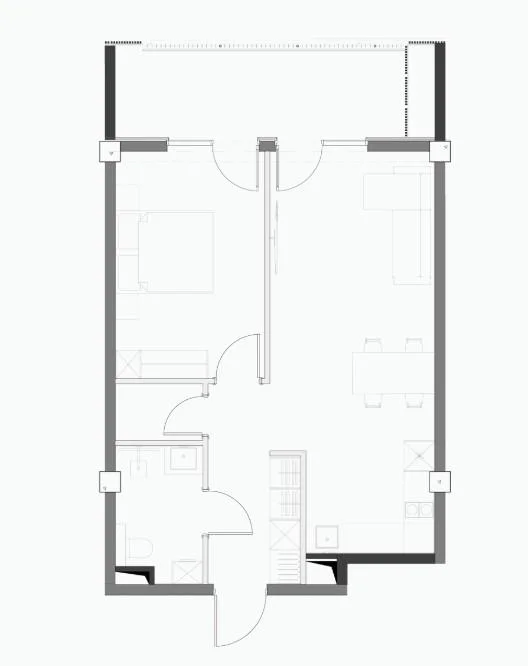 2 ოთახიანი ბინა